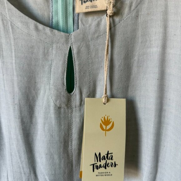 Mata Traders chambray light blue dress new w/ TAGs! - Picture 3 of 3